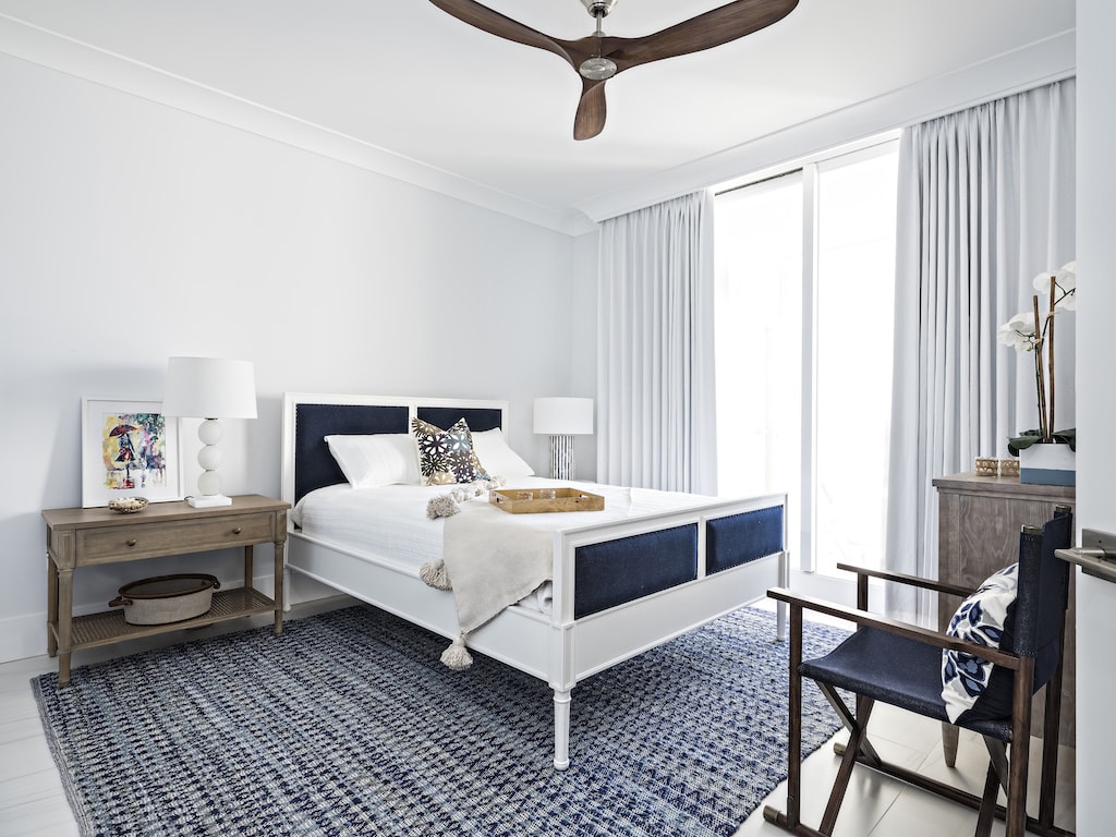 Jennifer Lynn GUest Bedroom Blue And White Coastal Design Coastal Living
